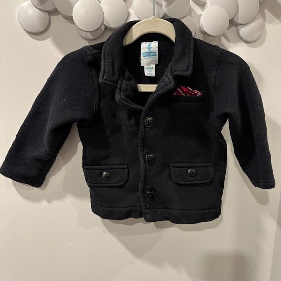 Old Navy cotton button up blazer with pocket square - Picture 3 of 5